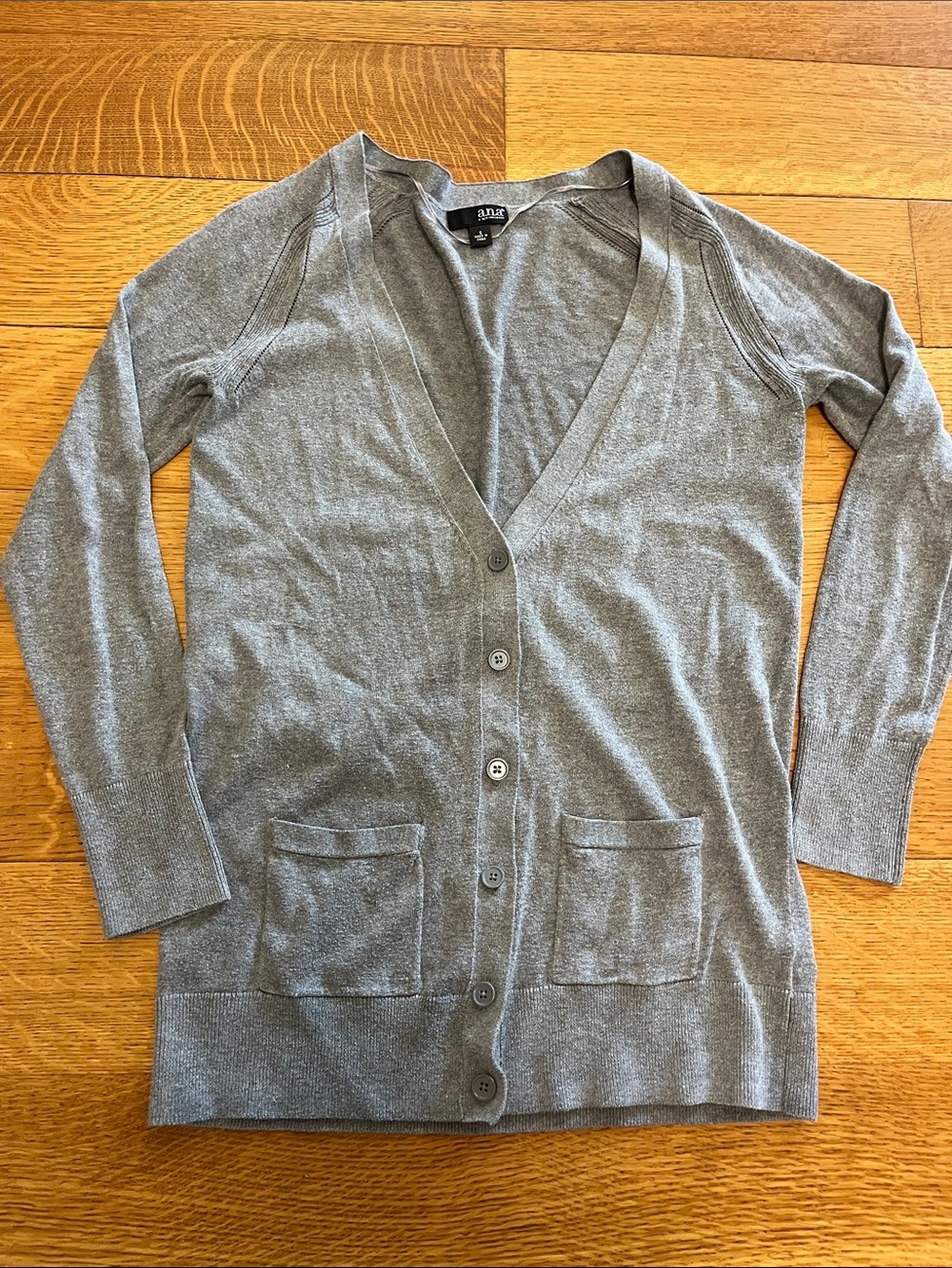 Ana new approach duster cardigan charcoal small
